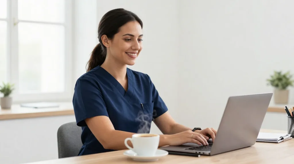nurse-using-laptop-happy-3